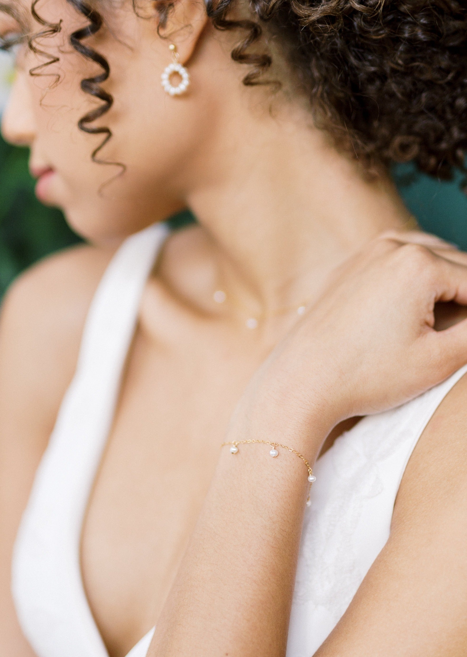 rose gold real pearl dangle bracelet for bridesmaids gifts in canada