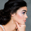 Long Beaded Vintage Pearl Earrings - Handmade in Toronto Canada - Blair Nadeau Bridal - Whitney Heard Photography
