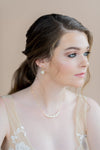 classic silver swarovski white pearl bridal necklace - made in toronto ontario canada - blair nadeau bridal adornments - whitney heard photography