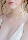 simple double layer pearl necklace for brides jewelry