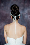 clay flower hair vine bridal crown - Handmade in Toronto Canada - Blair Nadeau Bridal Adornments 