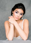 simple modern and classic bridal earrings for weddings
