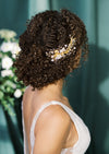 silver hair clip for wedding hair