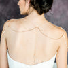 Rose Gold Teardrop Bridal Shoulder Necklace - Handmade in Toronto Canada - Blair Nadeau Bridal Adornments - Whitney Heard Photography