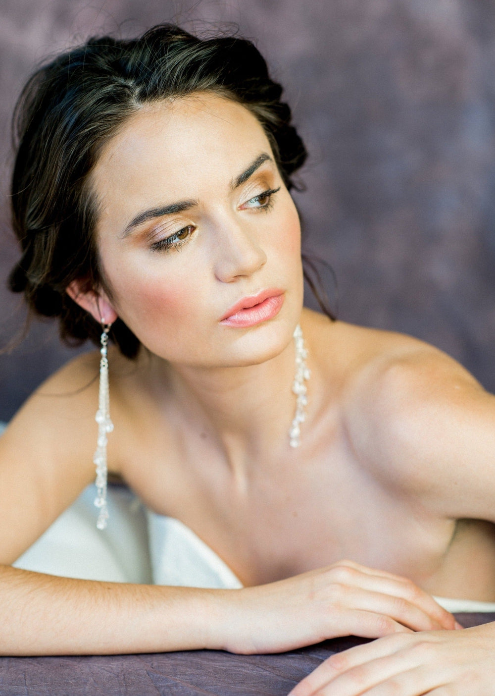 crystal teardrop statement bridal earrings handmade in canada Statement Earrings