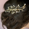 beaded crystal and rhinestone bridal hair comb for weddings in canada