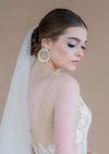Modern Statement Bohemian Pearl Hoop Earrings  - blair nadeau bridal adornments - whitney heard photography