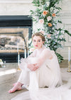 silver bridal crown for lace wedding dress