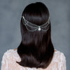  Pearl & Crystal Festival Inspired Bohemian Bridal Hair Chain Jewelry - available in silver, gold and rose gold - made in Toronto Ontario Canada - Blair Nadeau Bridal