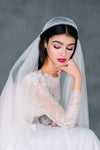 Dark Ivory Super Soft Vintage Inspired Juliet Cap Veil with Blusher - Made in Toronto Ontario Canada - Blair Nadeau Bridal - Whitney Heard Photography