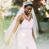 wide tulle juliet cap veil with crystals. handmade in toronto canada by blair nadeau bridalwide tulle juliet cap veil with crystals. handmade in toronto canada by blair nadeau bridal