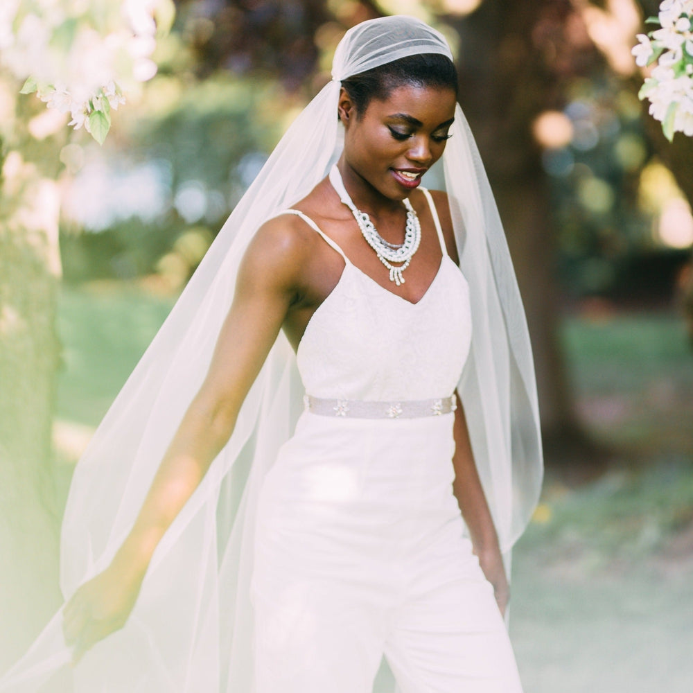 CERISE Crystal Juliet Cap Wedding Veil – Blair Nadeau Bridal Adornments