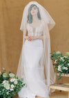 full volume wedding veil with long cathedral veil for weddings