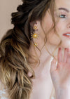 star chandelier earrings for weddings with pearls