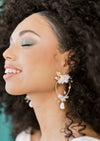 big teardrop earrings for brides wedding dress accessories
