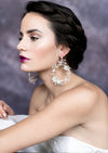 large statement hoop dangle earrings for brides in toronto