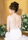 silver crystal detachable dress chains for open back wedding dress