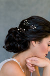 Crystal Rhinestone Bridal Shooting Star Celestial Wedding Hair Pin Set of 3 - handmade in toronto ontario canada - blair nadeau bridal 
