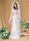 short whisper tulle wedding veil handmade in canada by blair nadeau bridal 