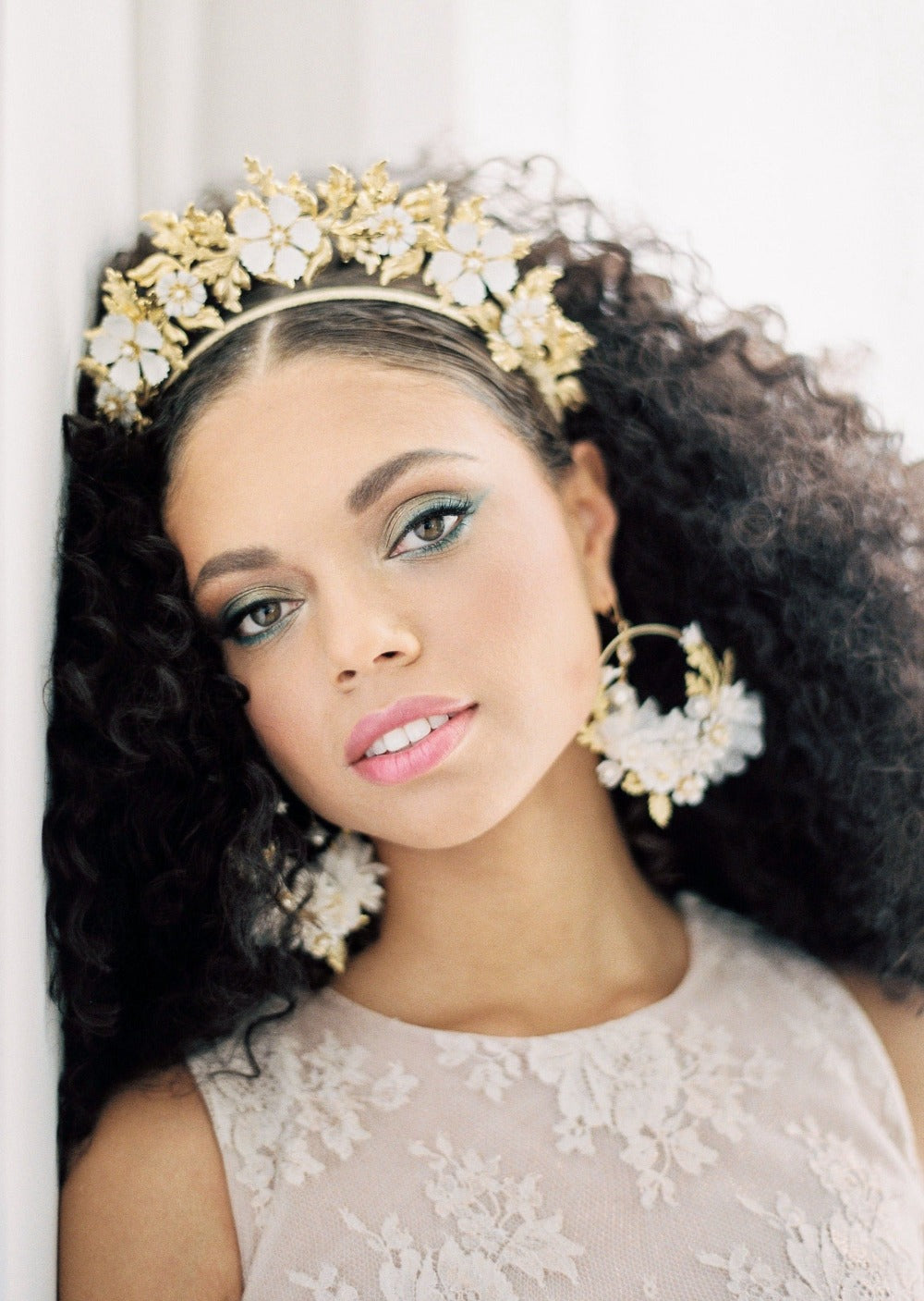 large statement wedding earrings for cool brides