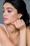 crystal and pearl bridal stud earrings for weddings in canada