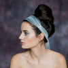 Ivory Crystal Beaded Lace Tulle Bridal Headband Veil - Handmade in Toronto Canada - Blair Nadeau Bridal Adornments - Whitney Heard Photography