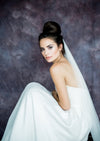 extra long wedding veil for modern wedding dress