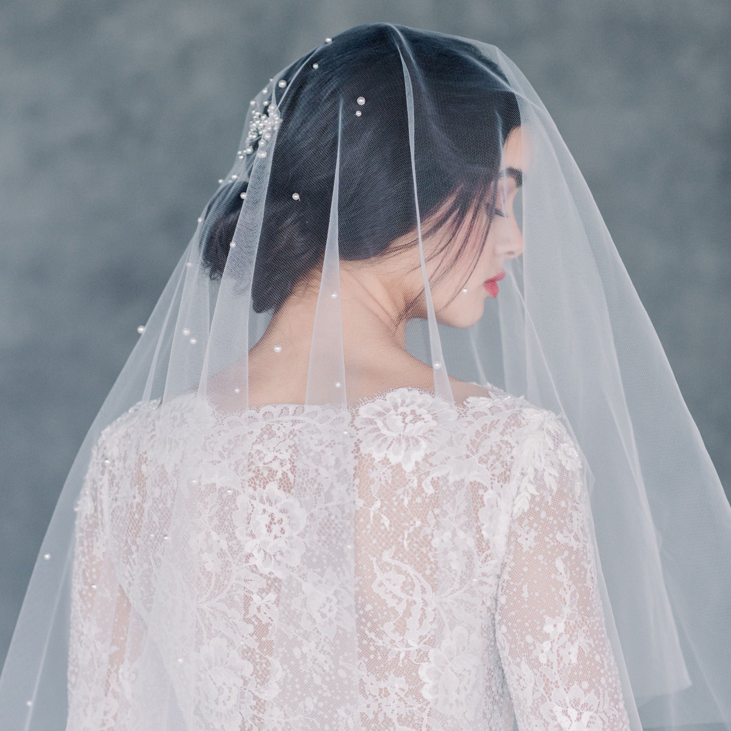 Ivory cathedral clearance length wedding veil